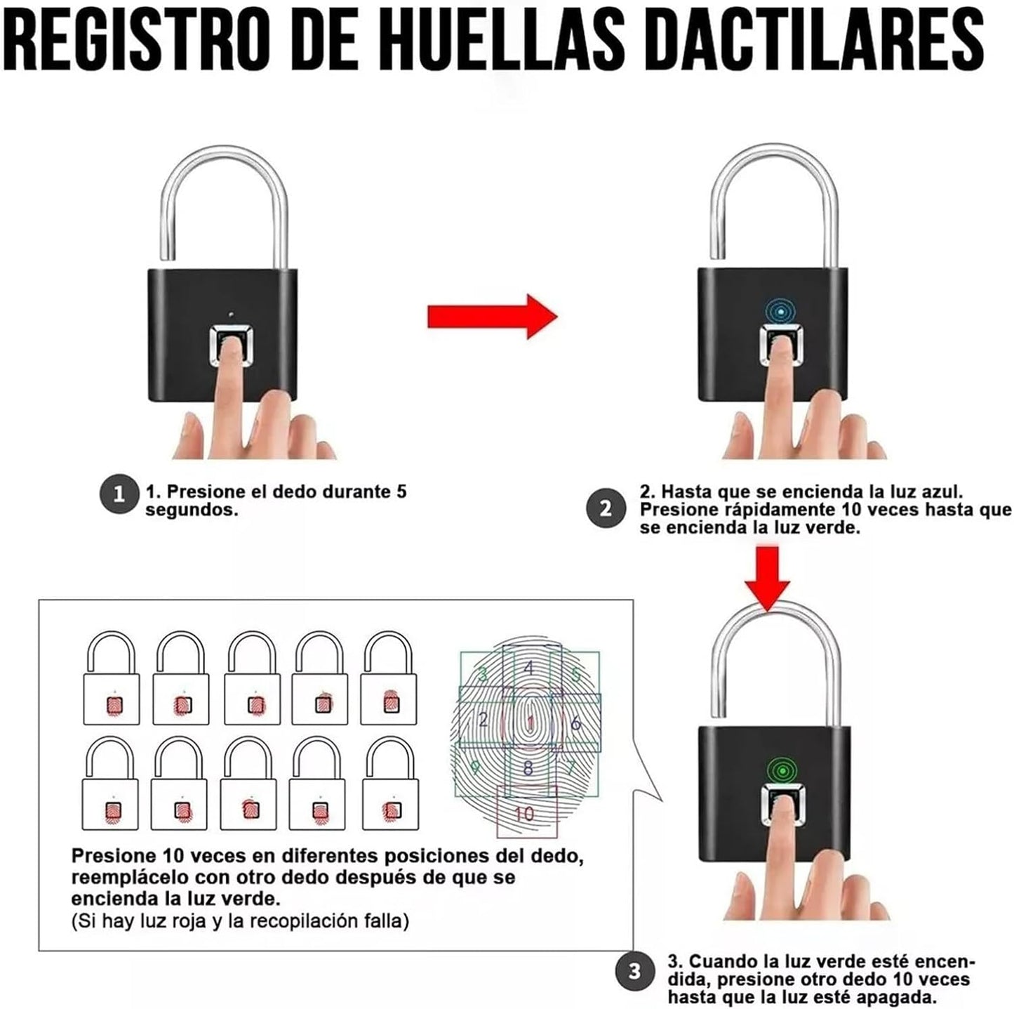 TouchLock™ | Candado de Huella