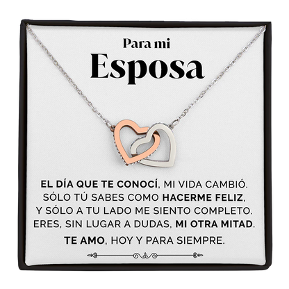 Collar para mi esposa con tarjeta